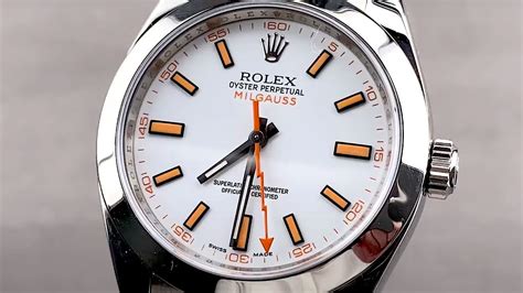 rolex milgauss replica milano|rolex milgauss 116400 white.